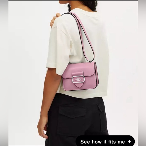 Coach Leather Morgan Square Crossbody/shoulder bag. Tulip /silver. Brandnew. NWT - Picture 5 of 6